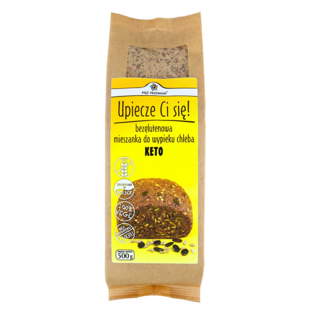 Mieszanka Chleba Bezglutenowego Keto 500 g - Pięć Przemian