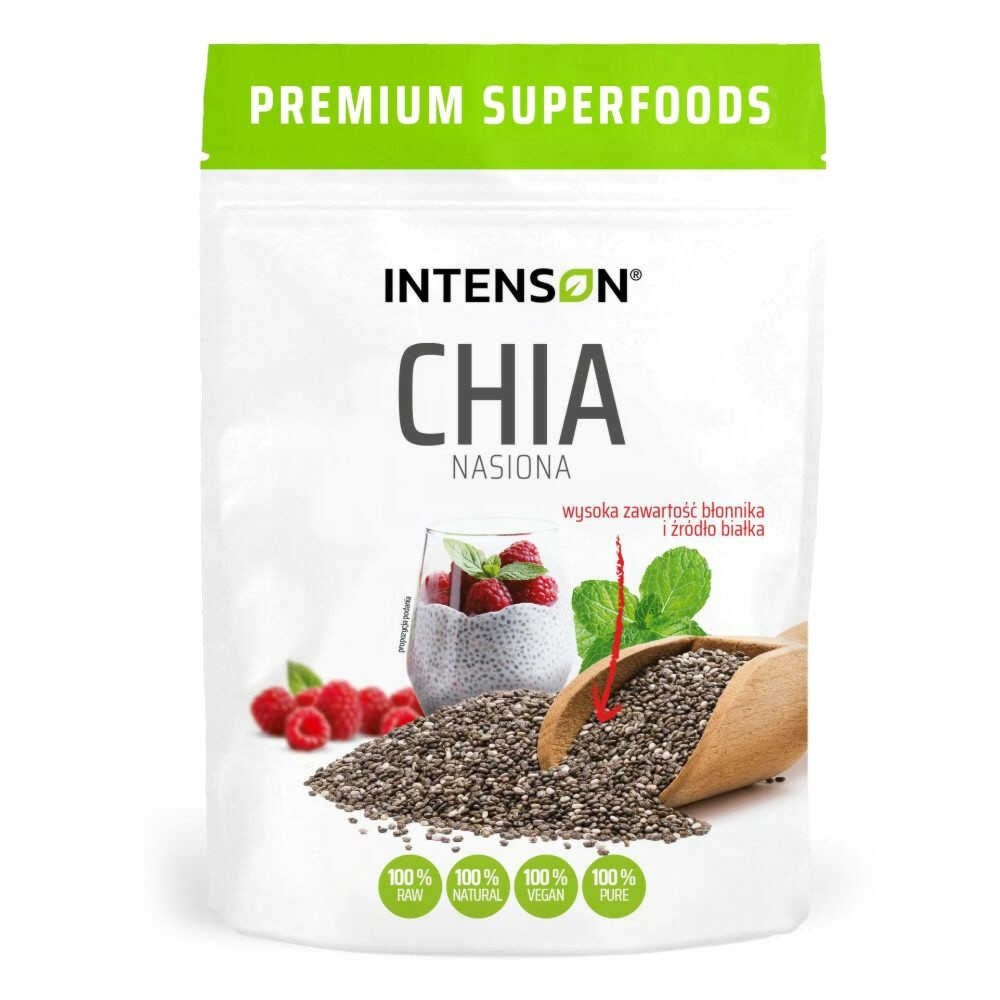 Nasiona Chia (Szałwia Hiszpańska) 500 g - Intenson