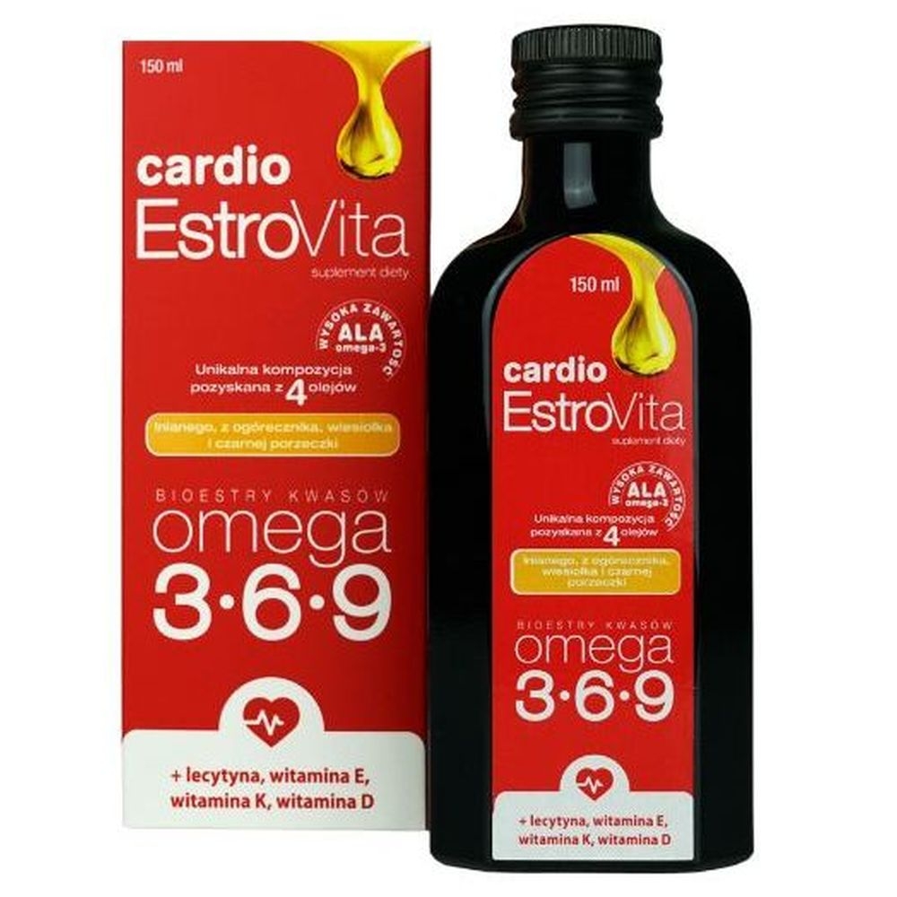 Фото - Вітаміни й мінерали Estrovita Cardio Kwasy Omega 3-6-9 150 ml - Skotan