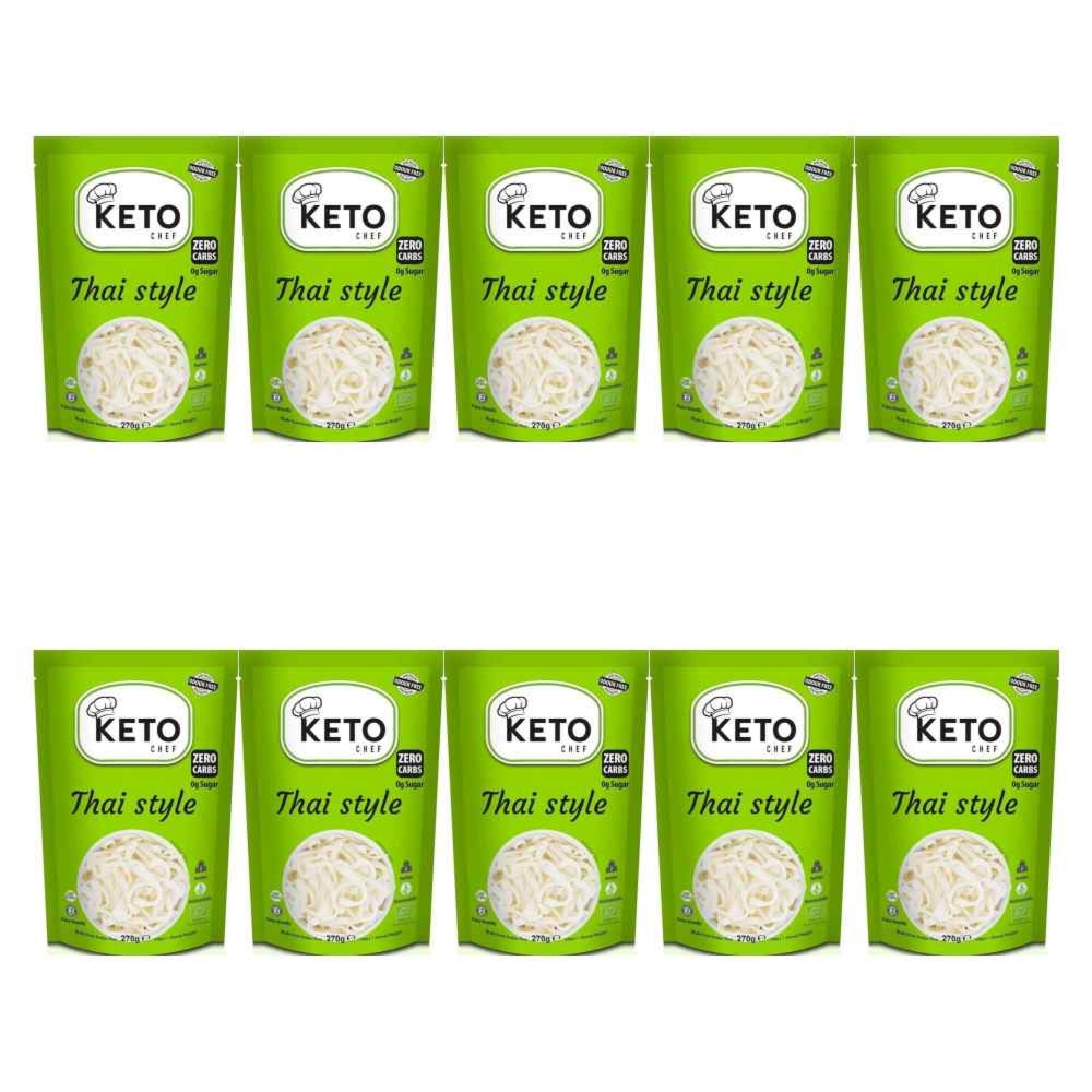 10 x Makaron Konjac Thai Style Bio 270 g (200 g) - Keto Chef