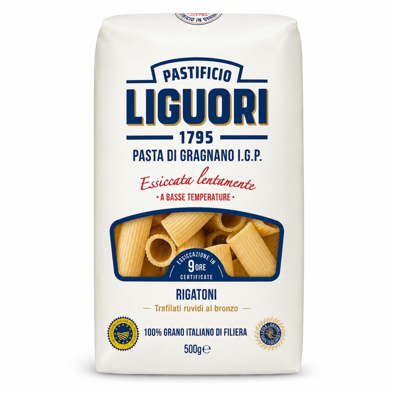 Makaron Rigatoni z Pszenicy Durum Pasta di Gragnano IGP 500 g Liguori