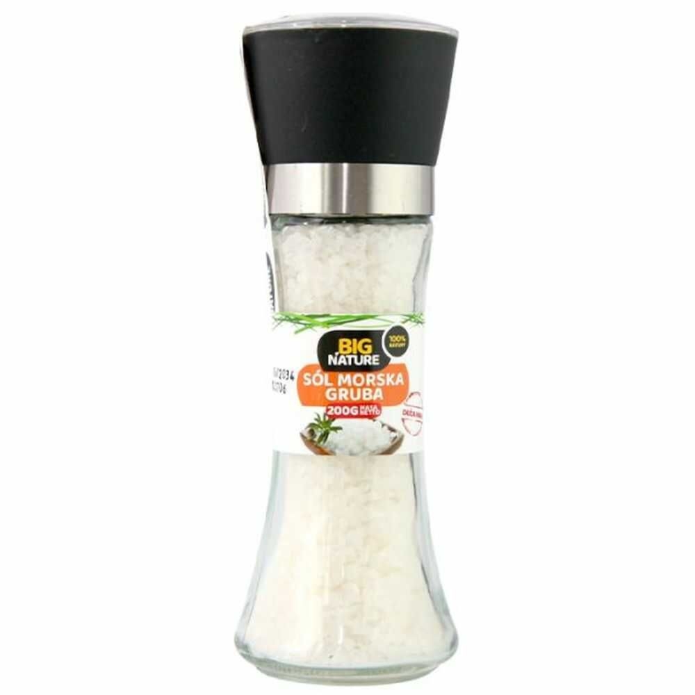 Sól Morska Gruba Młynek 200 g - Big Nature