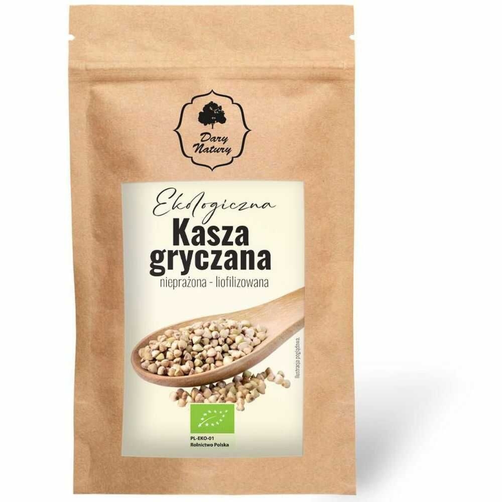 Liofilizowana Gotowana Kasza Gryczana Nieprażona Eko 100 g - Dary Natury