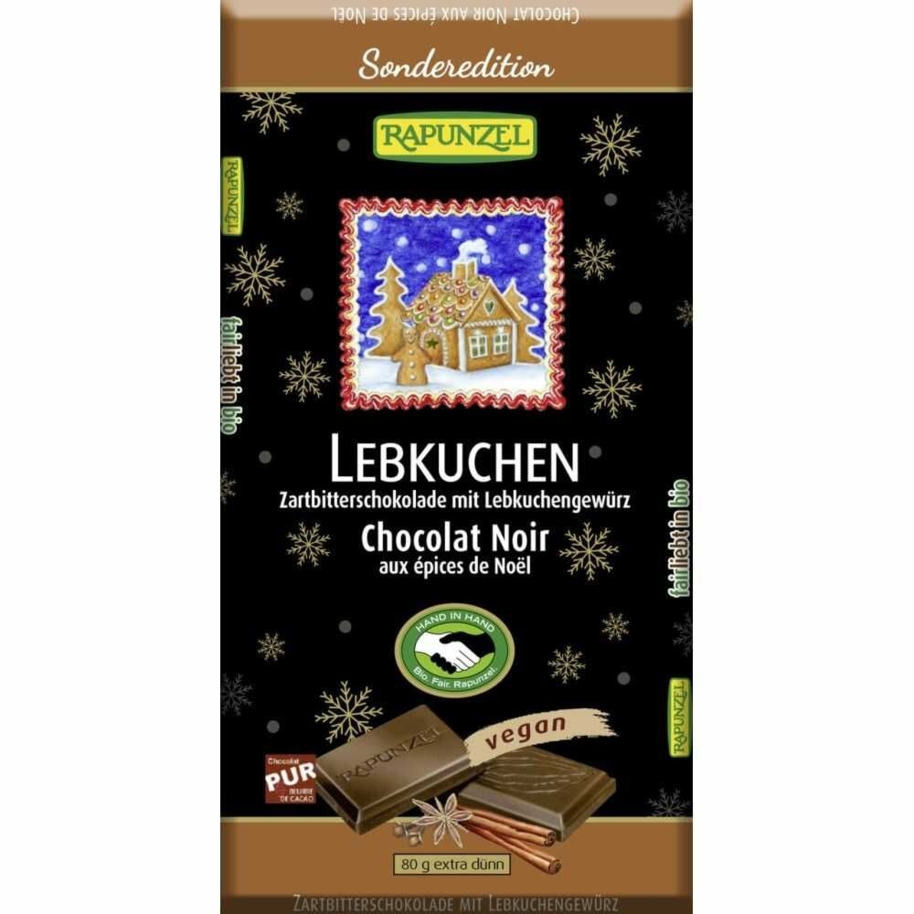 Czekolada Gorzka z Przyprawą Do Piernika Bio 80 g - Rapanuzel