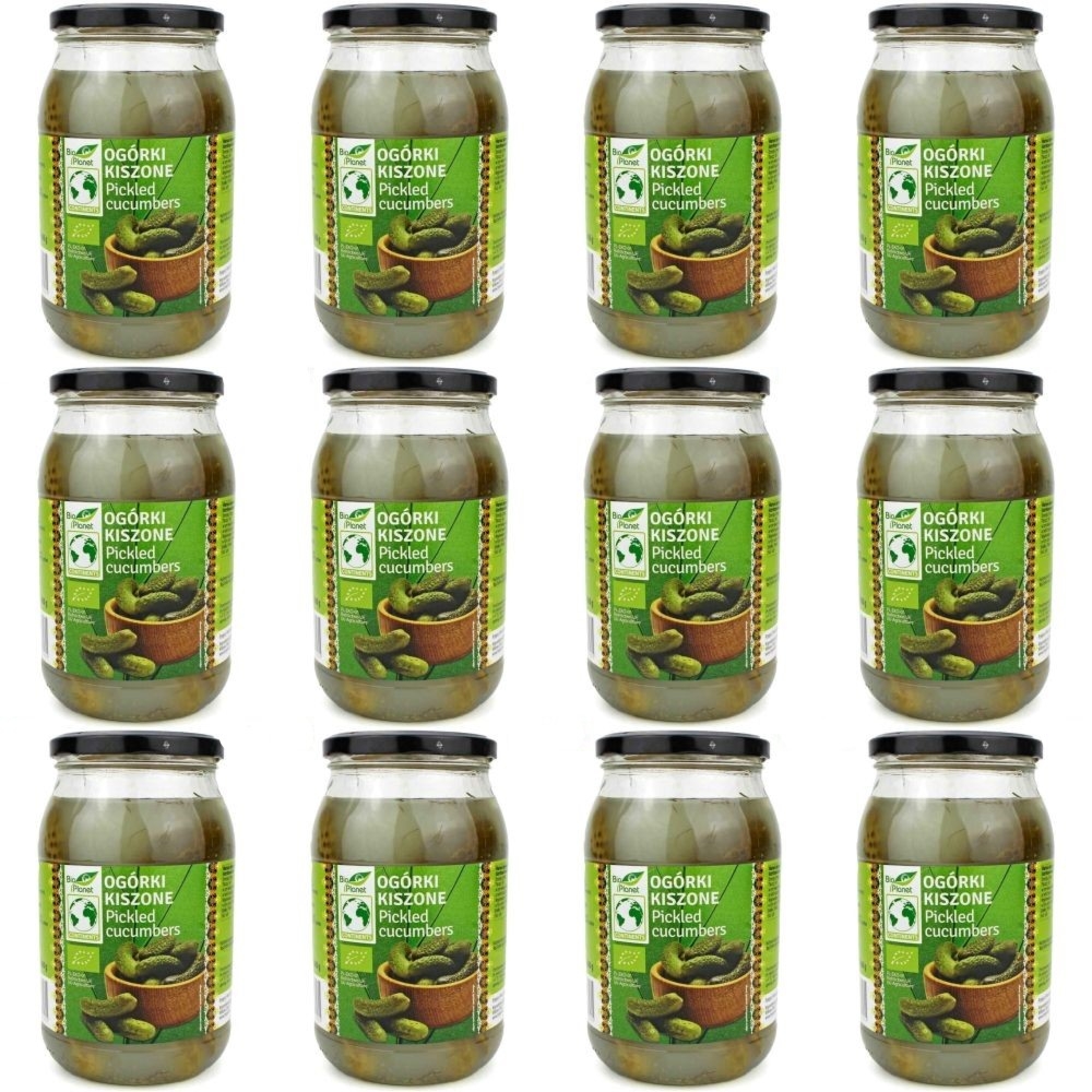 12 x Ogórki Kiszone Bio 820 g/460 g Bio Europa