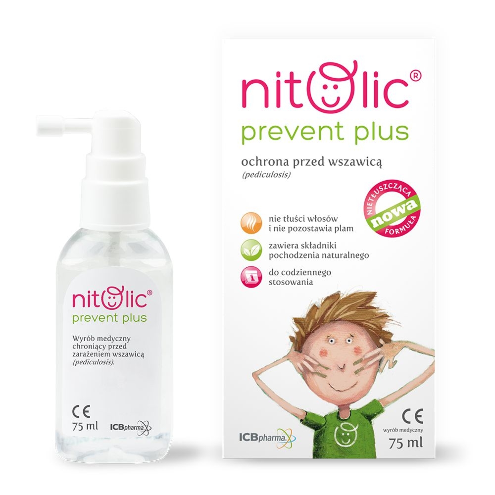 Pipi Nitolic Prevent Plus - Spray Ochrona Przed Wszawicą 75 ml - ICB Pharma