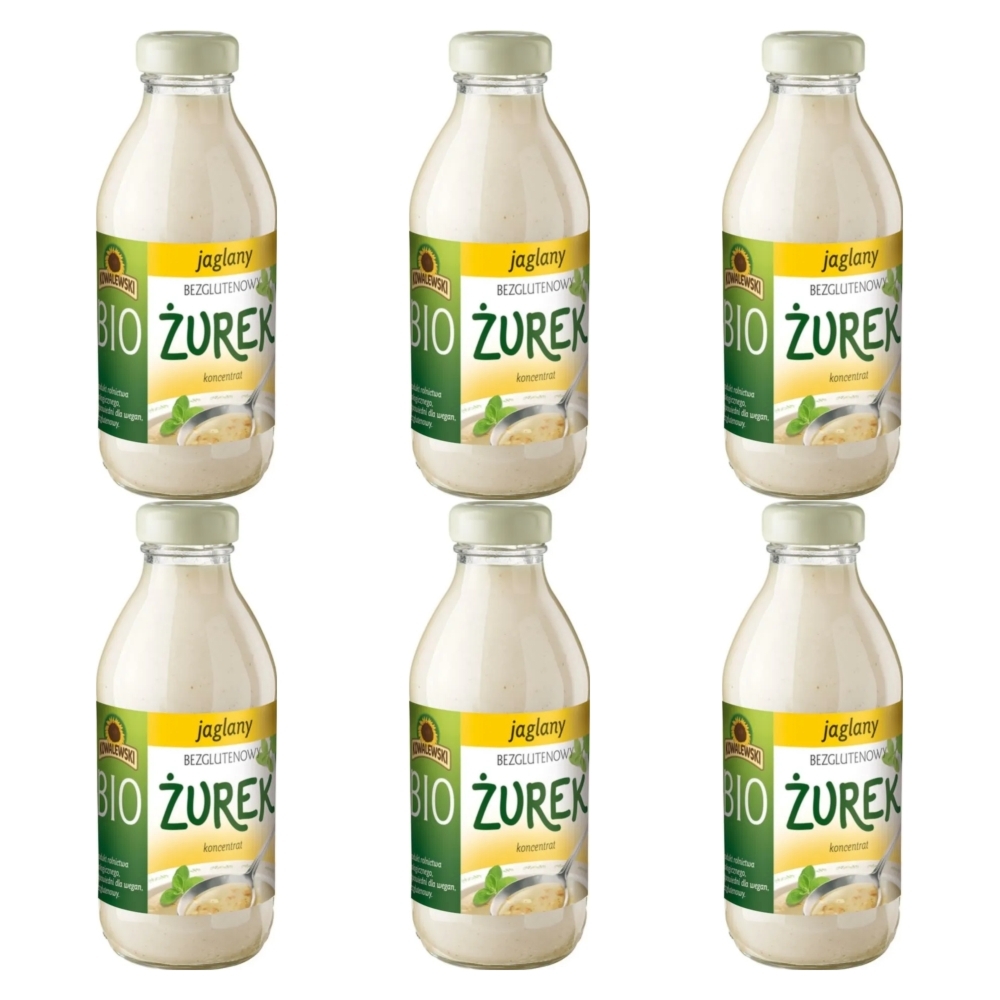 6 x Żurek Jaglany Bezglutenowy Koncentrat Bio 320 Ml -  Kowalewski