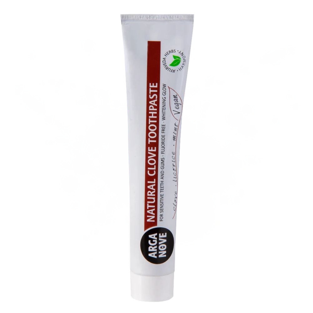 Pasta do Zębów Naturalna Ziołowa Wybielająca - Goździk, Lukrecja, Mięta 100 g - Arganove 