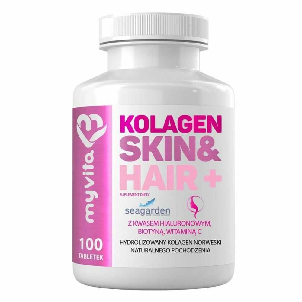 Kolagen Skin and Hair+ 100 Tabletek - Myvita