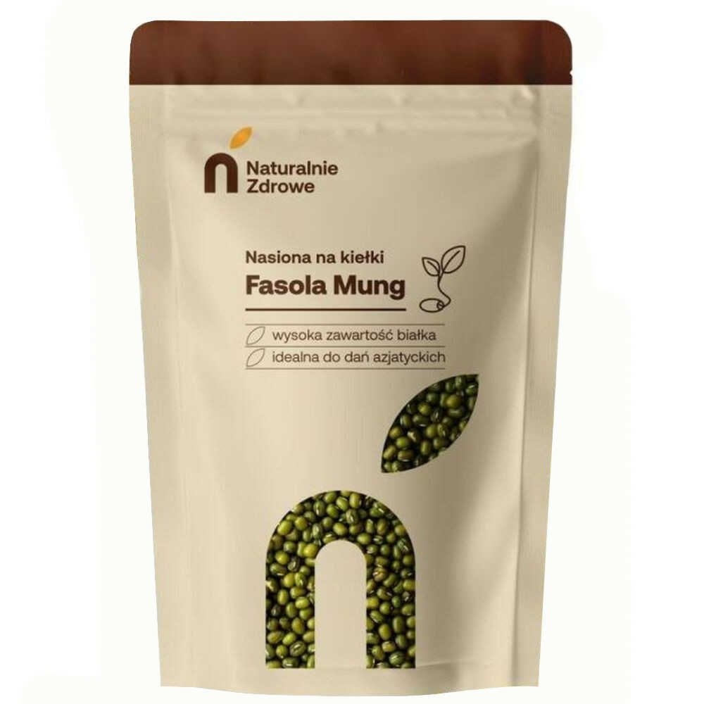 Fasola Mung Nasiona na Kiełki 250 g - Naturalnie Zdrowe