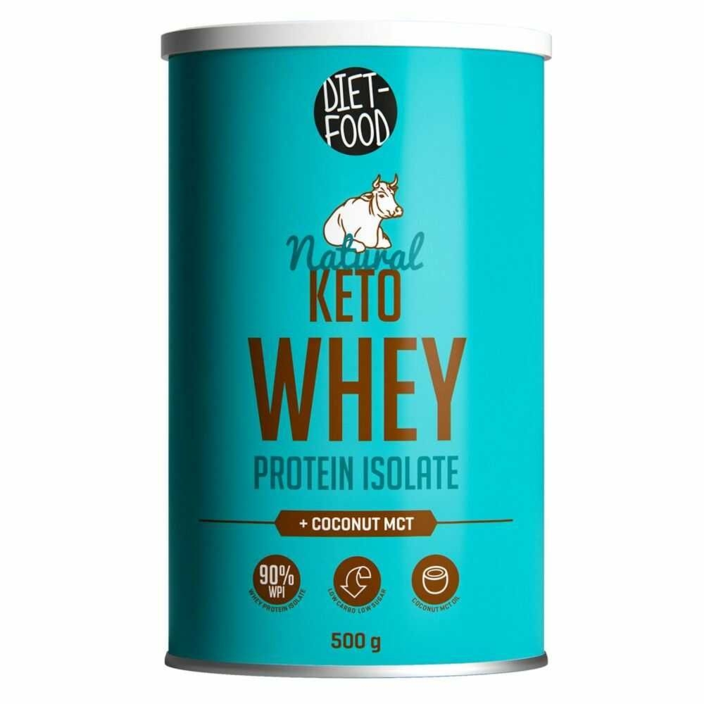 Keto Whey Białko Serwatkowe z Kokosowym Olejem MCT BIO 500 g - Diet - Food