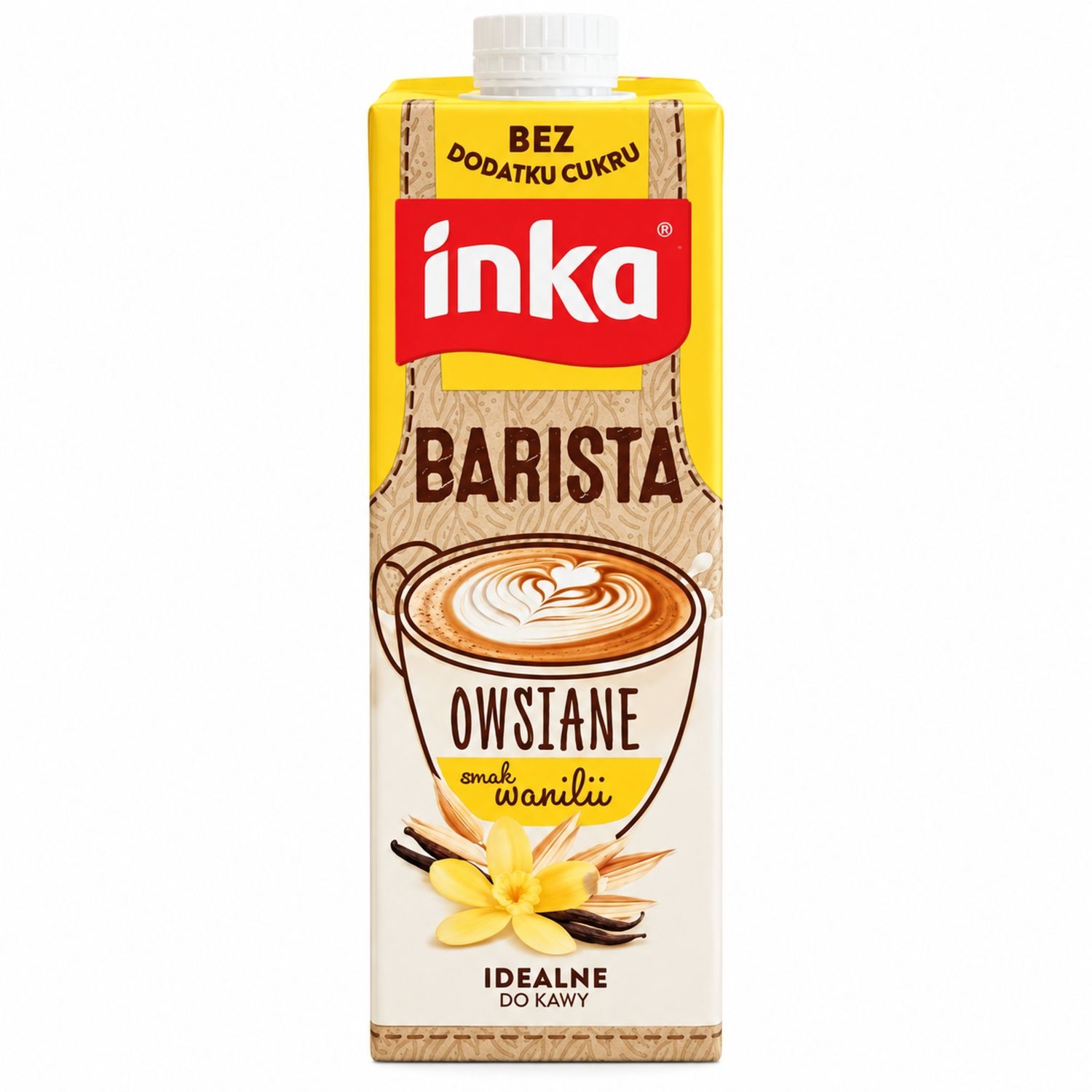 Napój Owsiany Barista o Smaku Waniliowym Bez Dodatku Cukru 1 l - Inka