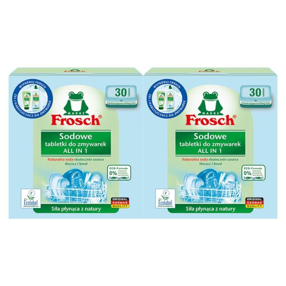 2 x Sodowe Tabletki do Zmywarek All in One 30 Sztuk - Frosch