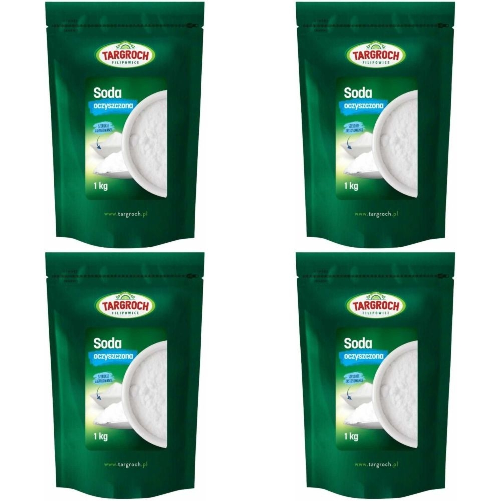 4 x Soda Oczyszczona (Wodorowęglan Sodu) 1 kg - Targroch