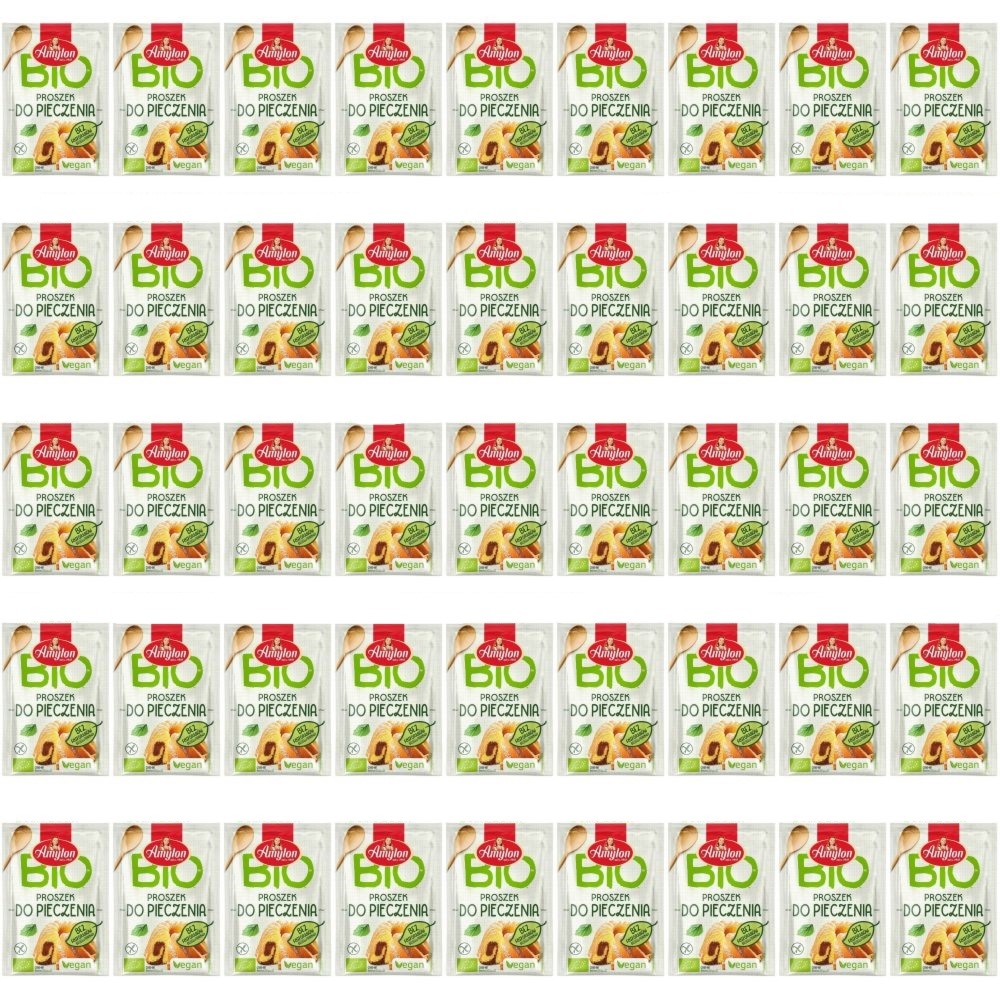 45 x Proszek do Pieczenia Bezglutenowy Bio 12g - Amylon OPAKOWANIE ZBIORCZE