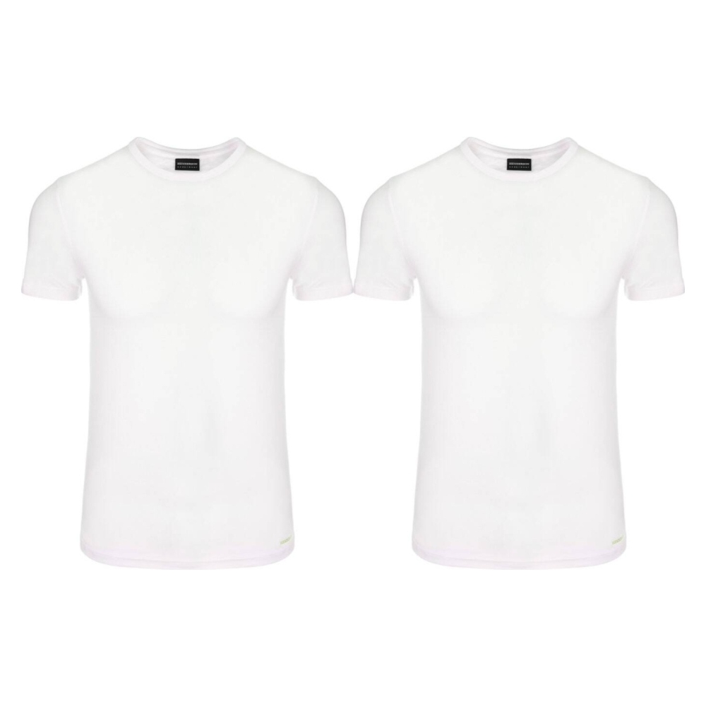 Zestaw 2 x Koszulka Męska Bambusowa T-SHIRT Biała Rozmiar XXL - Henderson