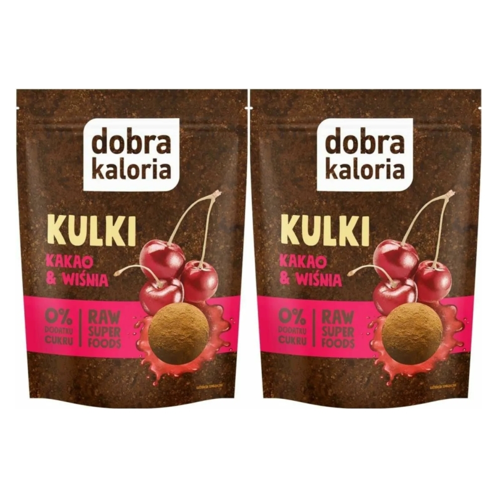 2 x Kulki Kakao & Wiśnia 58 g - Dobra Kaloria