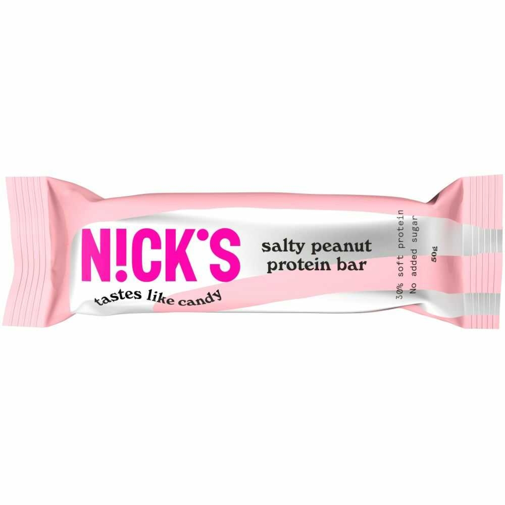Baton Proteinowy z Orzeszkami Ziemnymi w Mlecznej Czekoladzie 50 g - Nicks