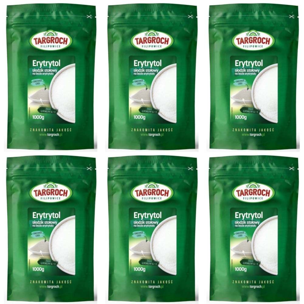 Zestaw 6 x Erytrol 1 kg - Erytrytol 1000 g - Targroch