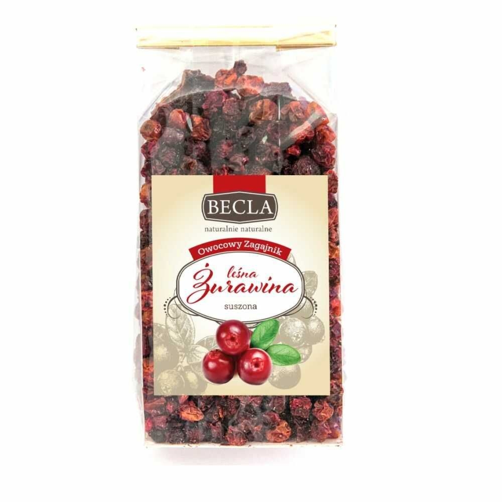 Żurawina Leśna Suszona Owoc 50 g - Becla