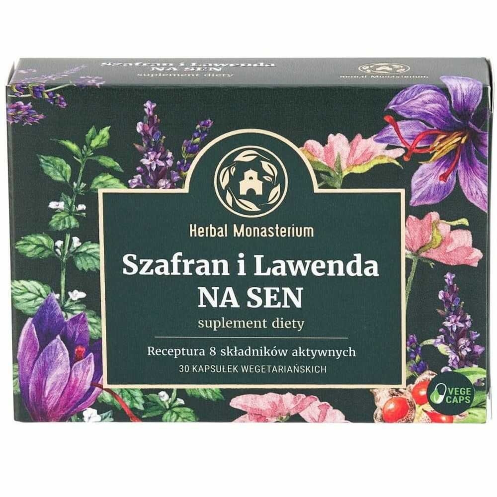 Szafran i Lawenda NA SEN 30 Kapsułek - Herbal Monasterium