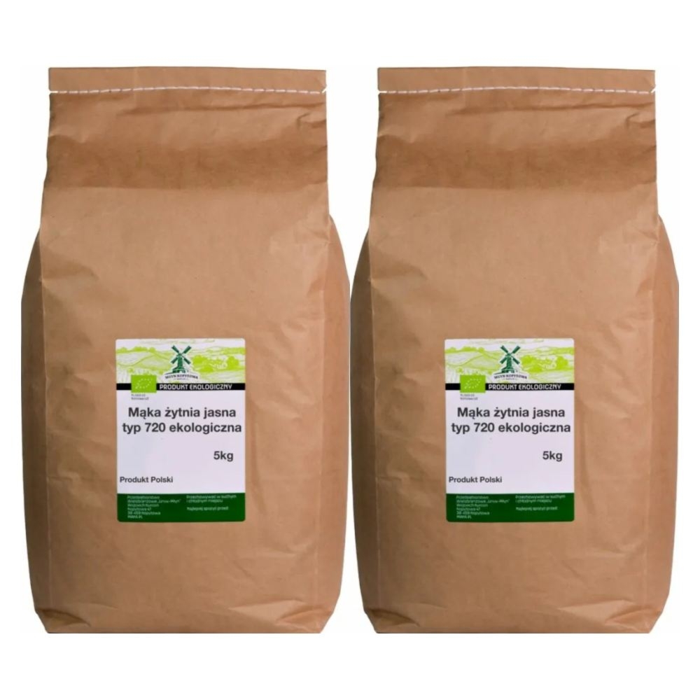 Mąka  Żytnia Typ 720 Eko 10 kg (2 x 5 kg) - Młyn Kopytowa