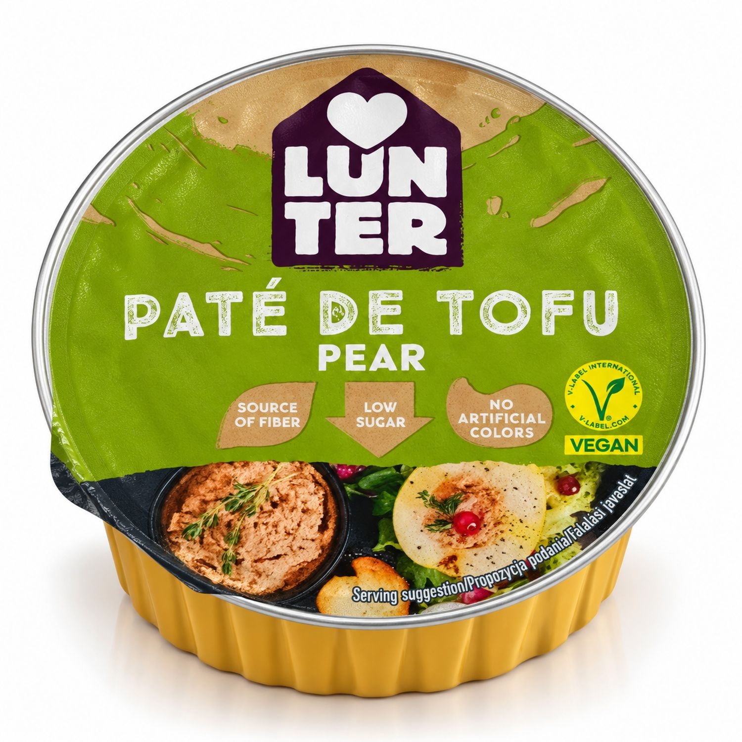 Pasta z Tofu z Gruszką Wegańska 75 g - Lunter