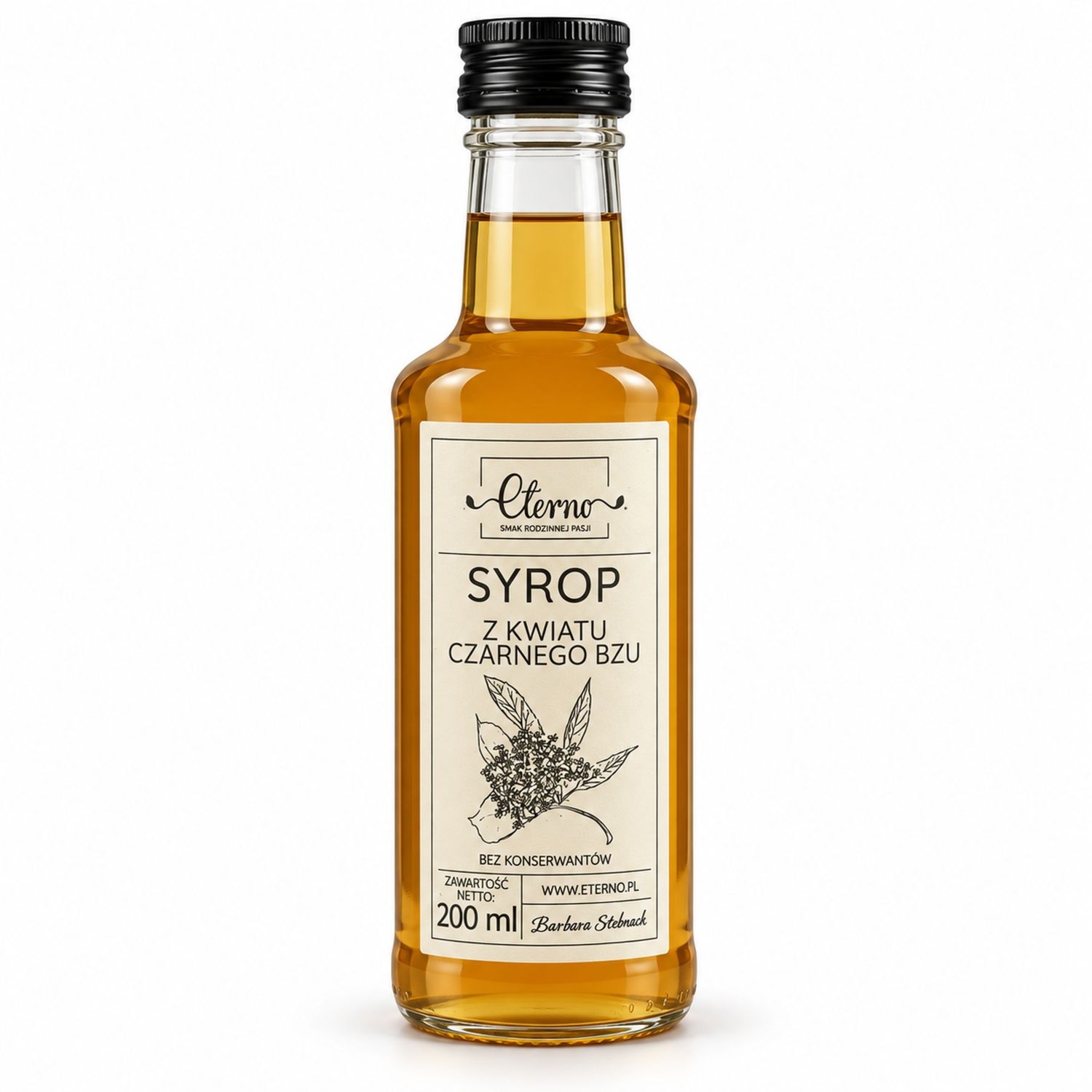 Syrop z Kwiatu Czarnego Bzu 200 ml - Eterno