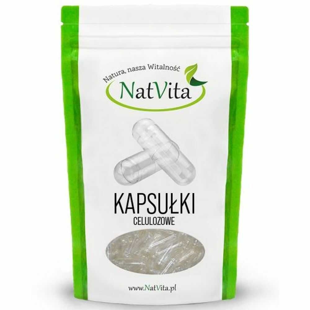 Kapsułki Celulozowe Przezroczyste "0" 140 Sztuk - Natvita
