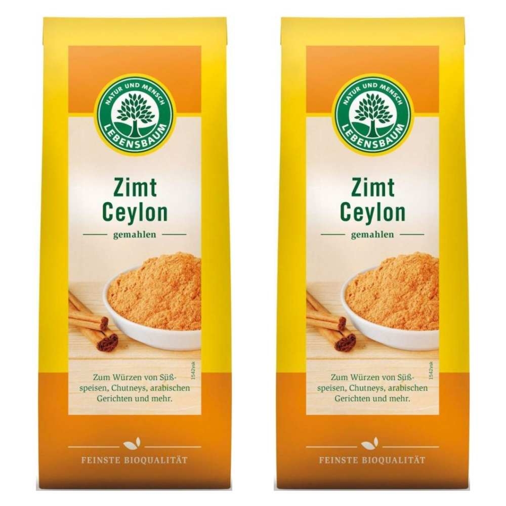 Zestaw 2 x Cynamon Cejloński Mielony Bio 50 g Lebensbaum