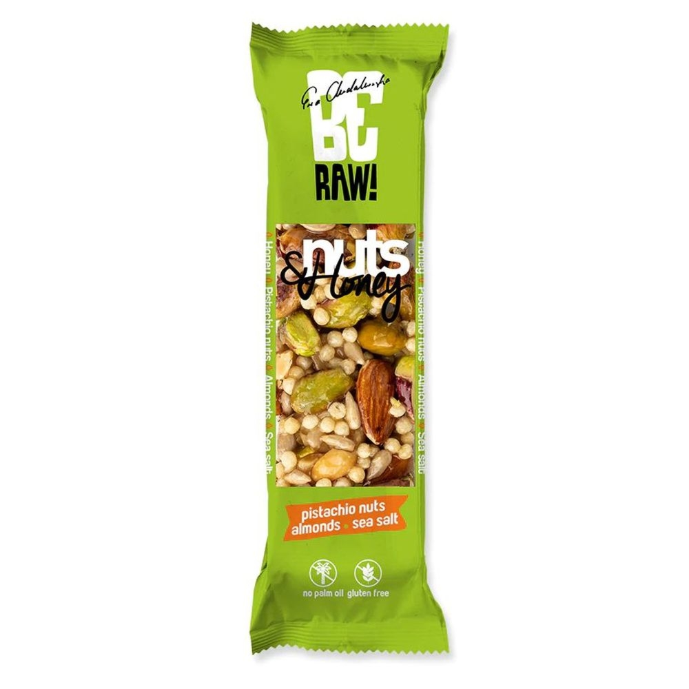 BeRaw Baton Nuts and Honey Pistachio 30 g - Purella