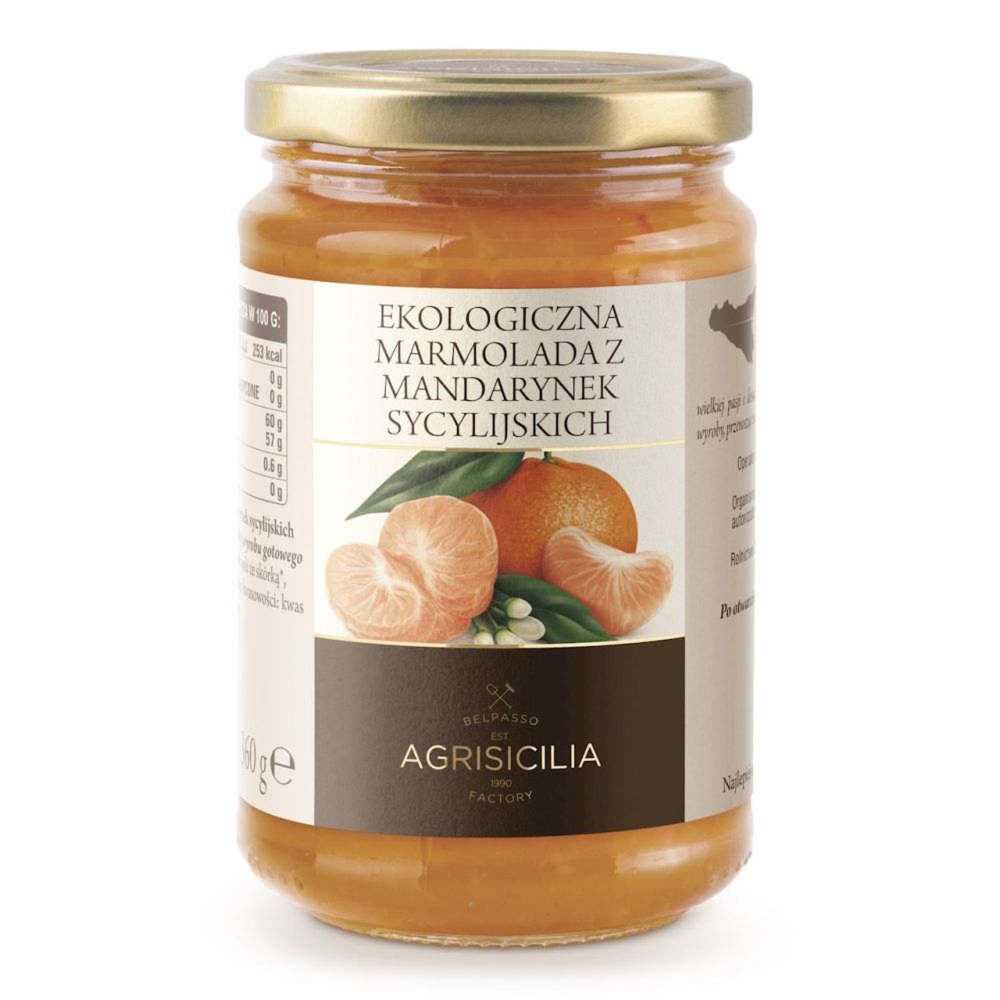 Marmolada z Mandarynek Sycylijskich Eko 360 g Agrisicilia