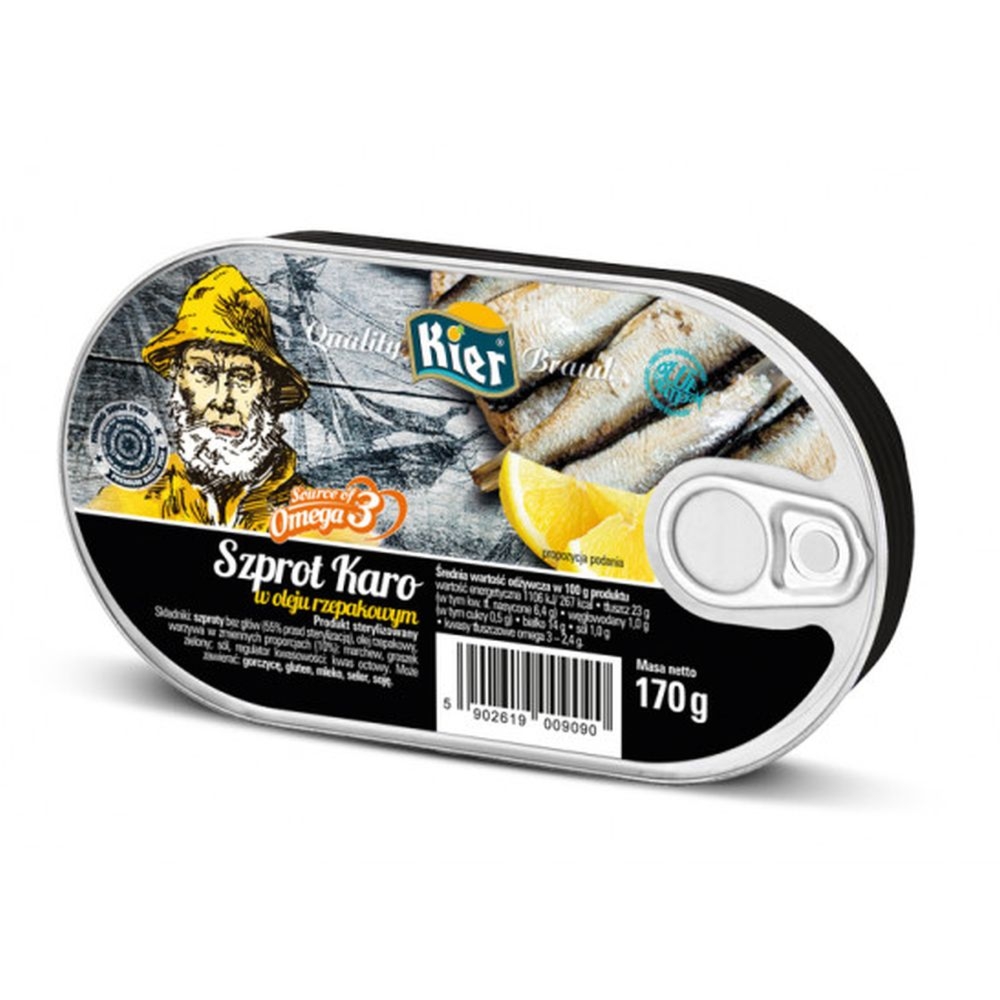 Szprot Karo w Oleju Rzepakowym 170 g - Kier