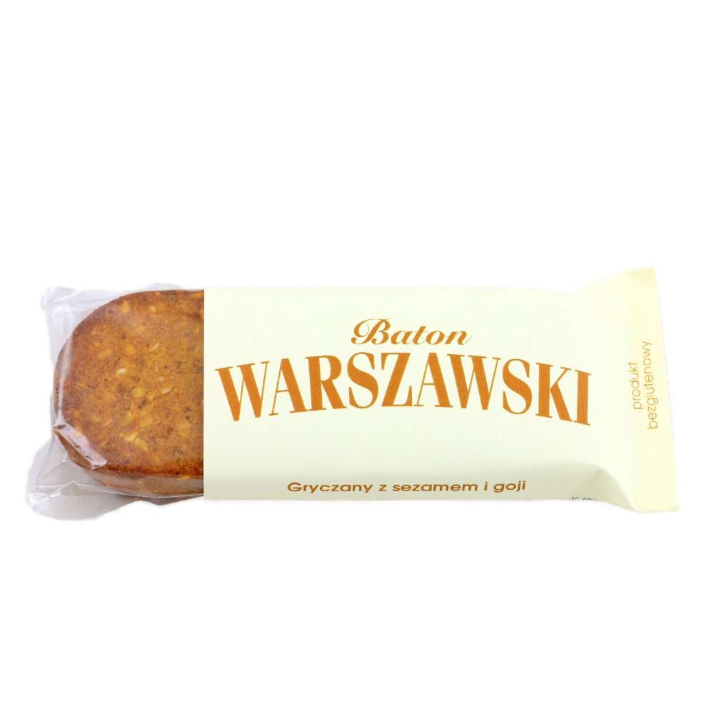 Baton Gryczany z Sezamem i Goji 60 g Baton Warszawski