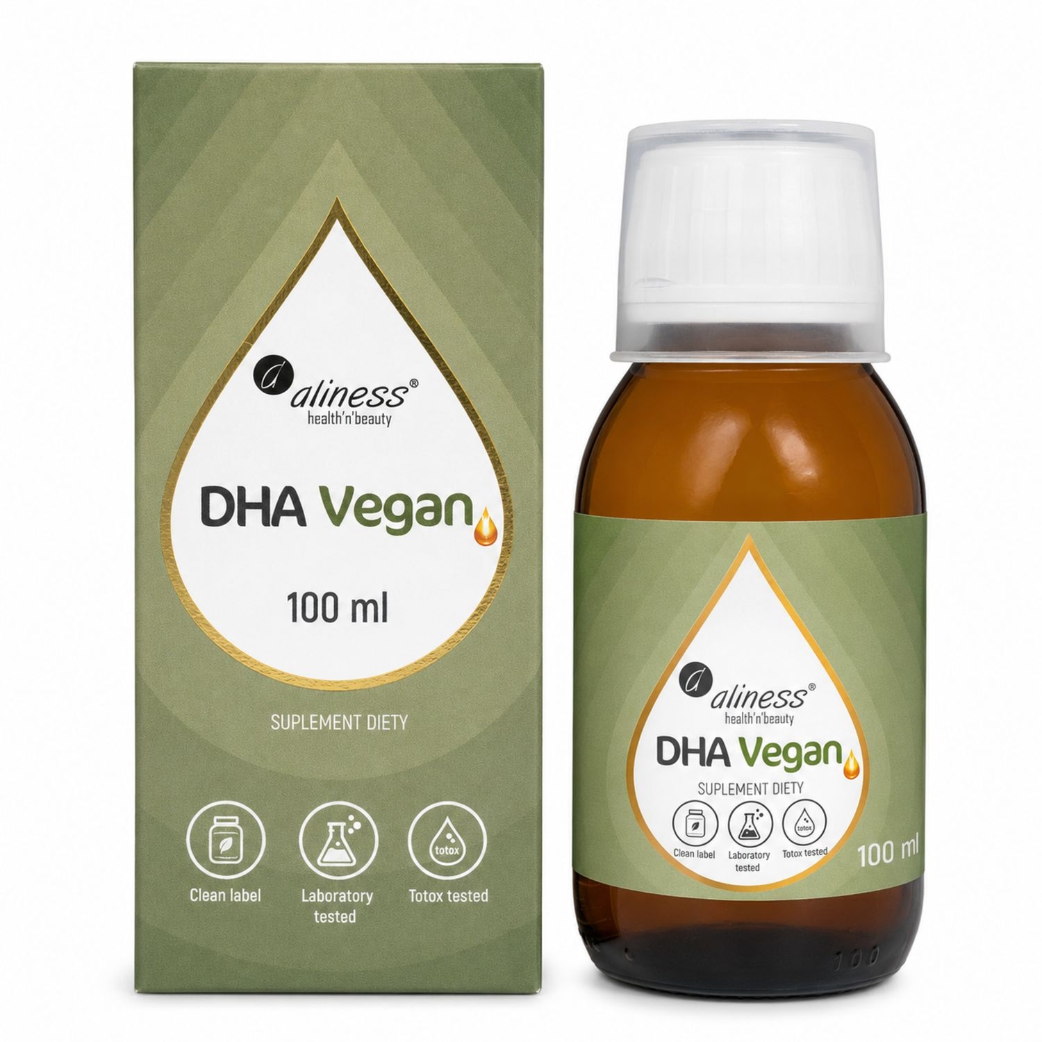 Vegan Omega 3 DHA 100 ml - Aliness