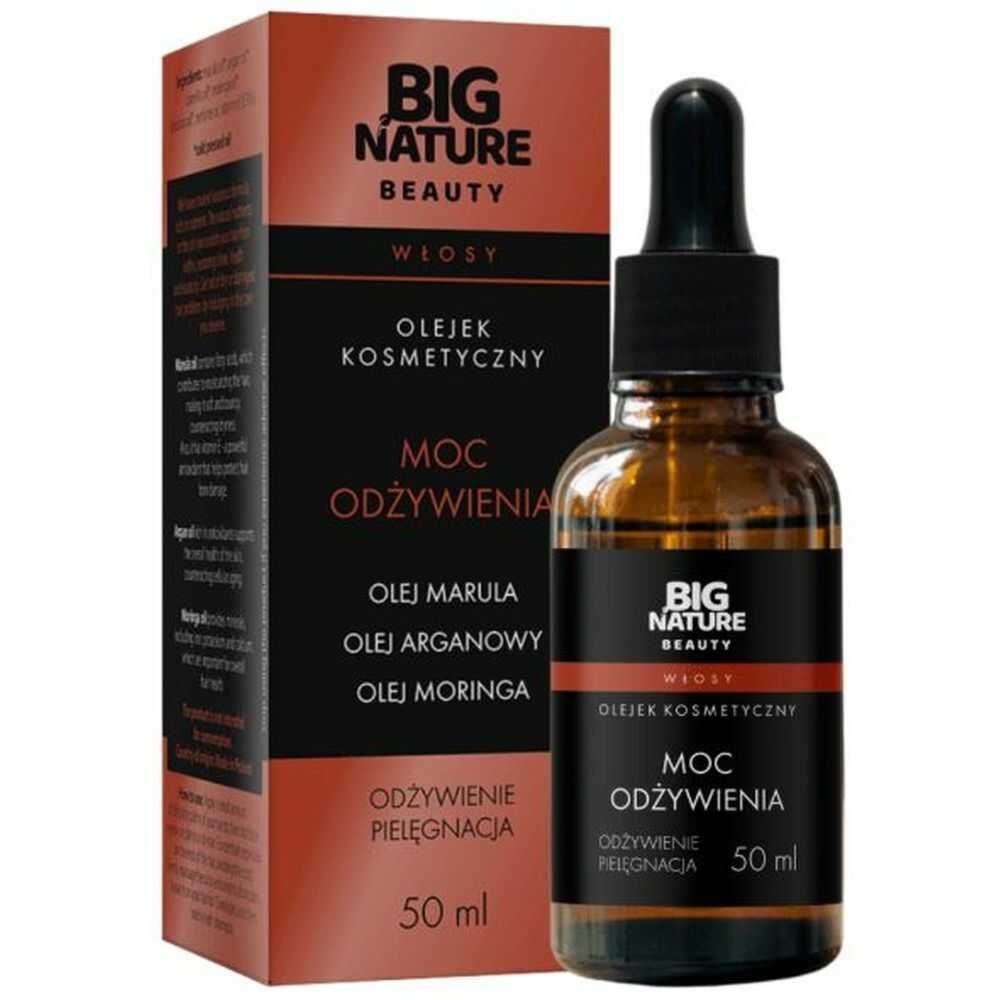 Olejek Kosmetyczny Moc Odżywienia do Włosów (Olej Marula, Olej Arganowy, Olej Moringa) 50 ml - Big Nature