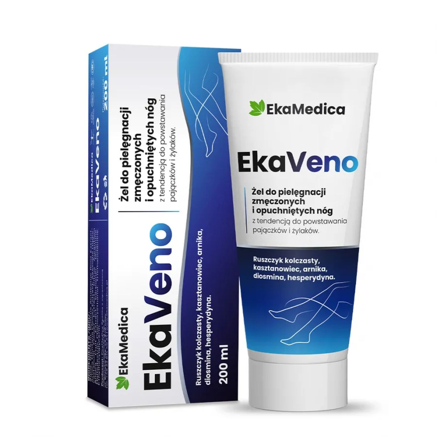 EkaVeno Żel do Zmęczonych i Opuchniętych Nóg 200 ml - Ekamedica