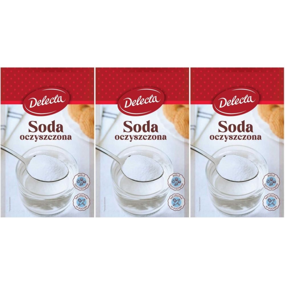 3 x Soda Oczyszczona 70 g - Delecta