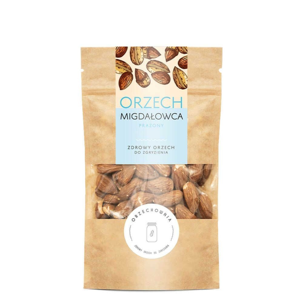 Orzech Migdałowca Prażony 100 g - Orzechownia - Migdały prażone bez soli, niesolone