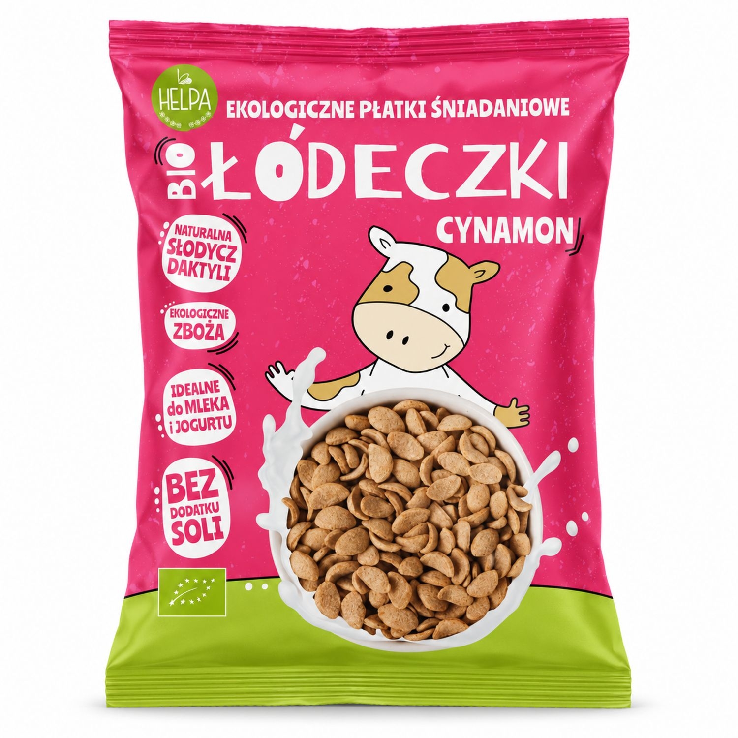 Łódeczki Jaglano-Owsiane z Cynamonem Bez Dodatku Cukrów BIO 260 g - Helpa