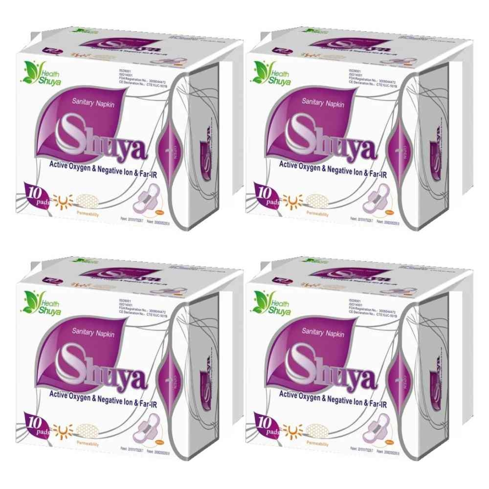 4 x Ultracienkie Podpaski Dzienne 10 sztuk - Shuya Health
