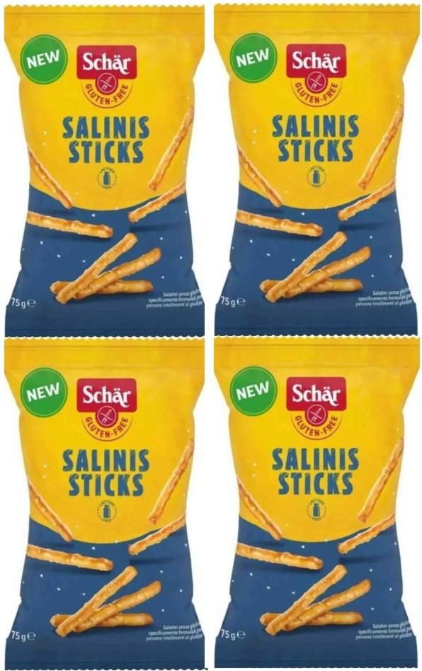 4 x Paluszki Bezglutenowe Słone Salinis 75 g - Schar