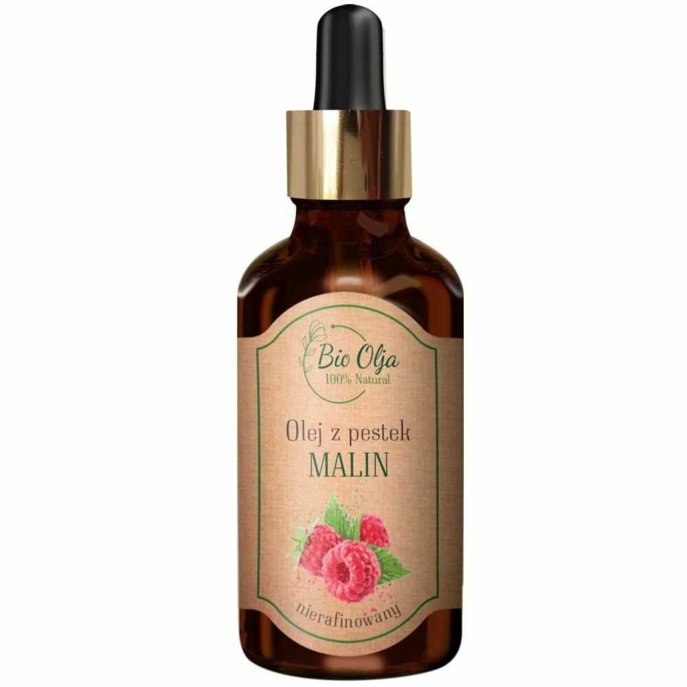 Olej z Pestek Malin Nierafinowany Zimnotłoczony 50 ml - Bio Olja