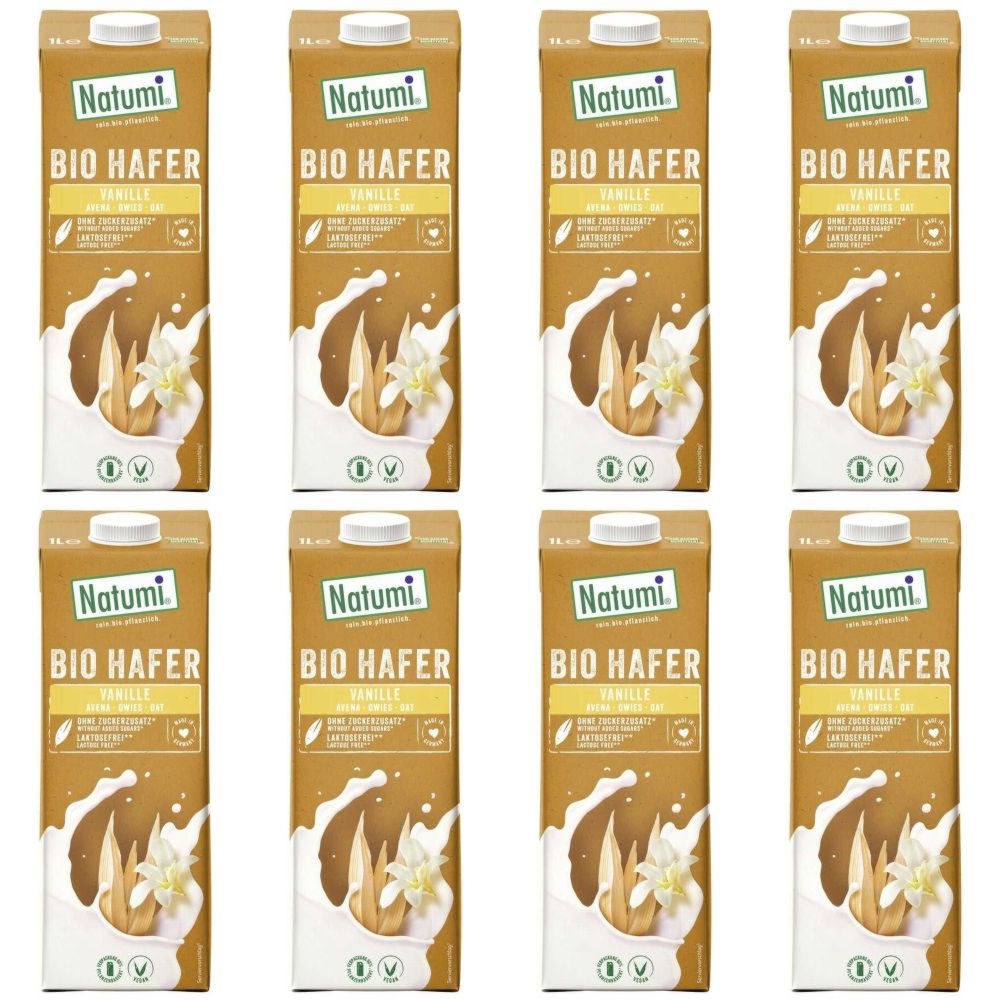 8 x Napój Owsiano-Waniliowy Bio 1 l UHT - Natumi