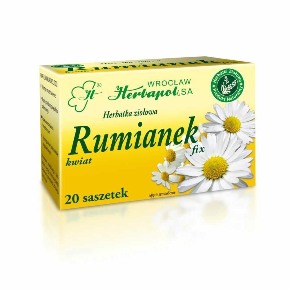 Herbatka Ziołowa RUMIANEK FIX 30 g (20 Saszetekx 1,5 g) -  Herbapol Wrocław