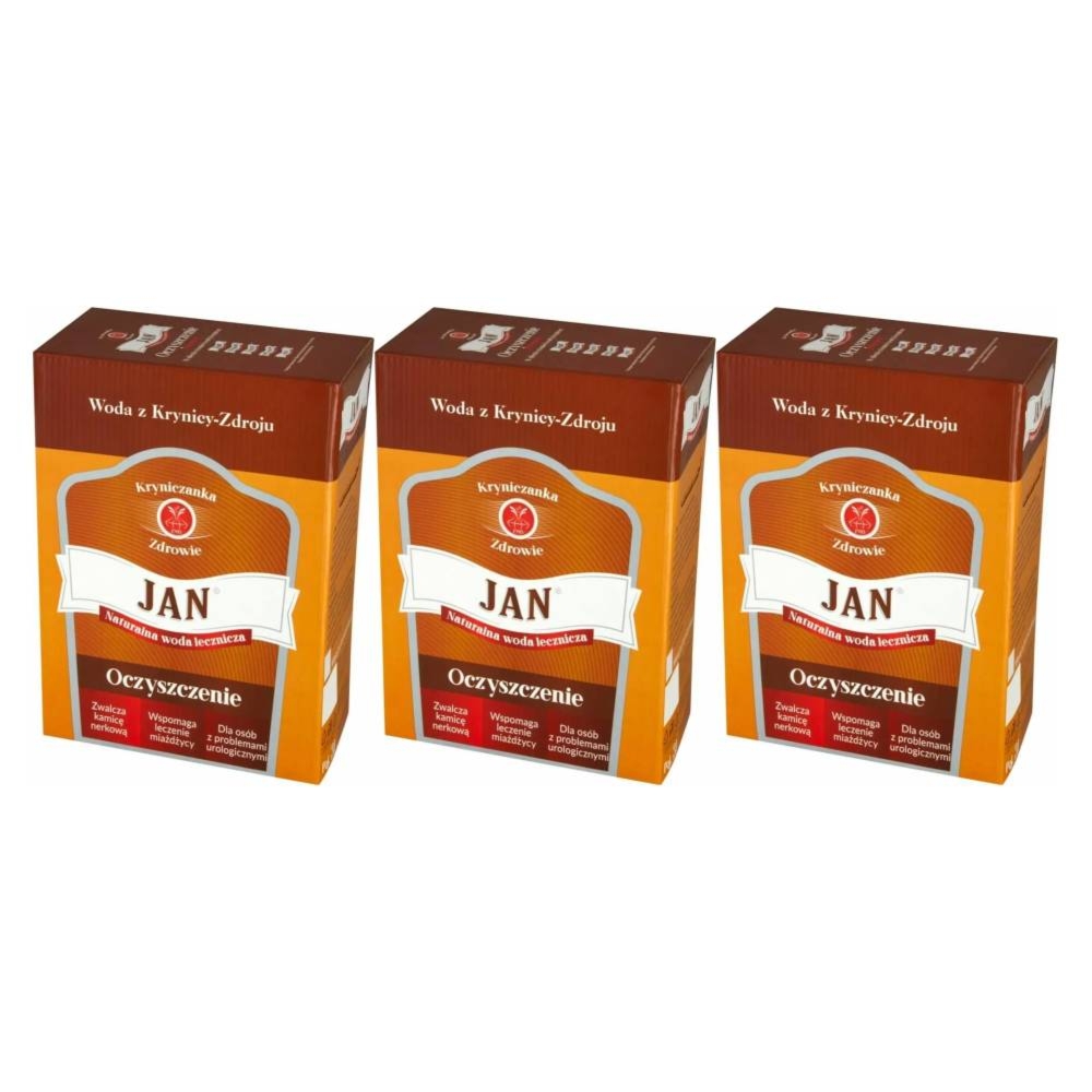 3 x JAN - Woda Lecznicza w Kartonie 3 l - Kryniczanka