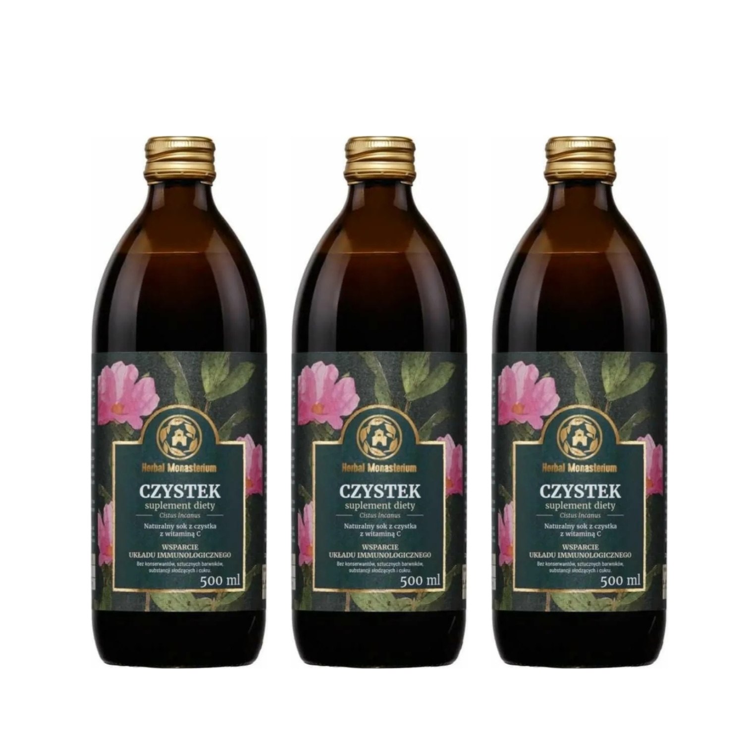 3 x Czystek 500 ml - Herbal Monasterium