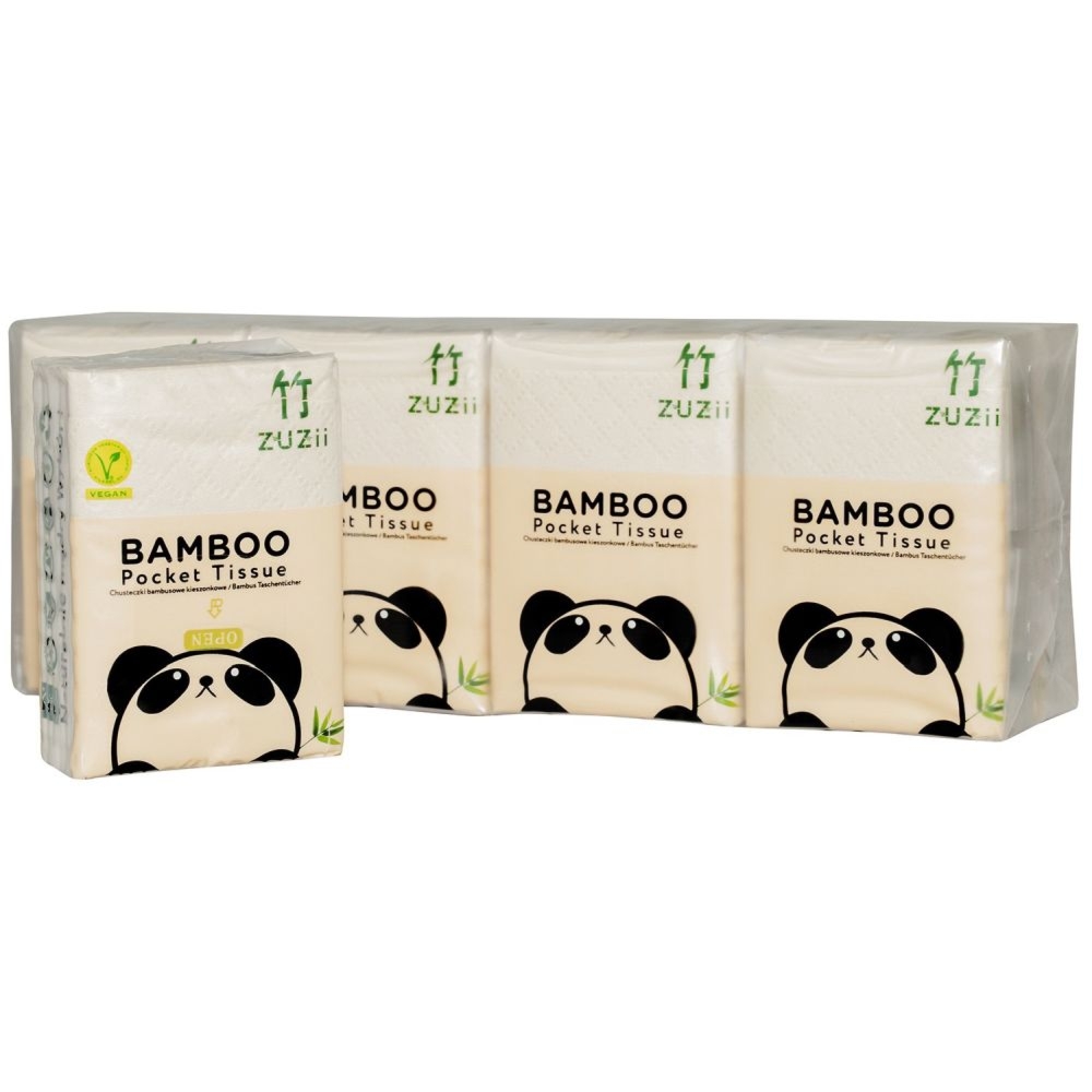 Chusteczki Bambusowe Kieszonkowe 8x 8 Sztuk - Zuzii