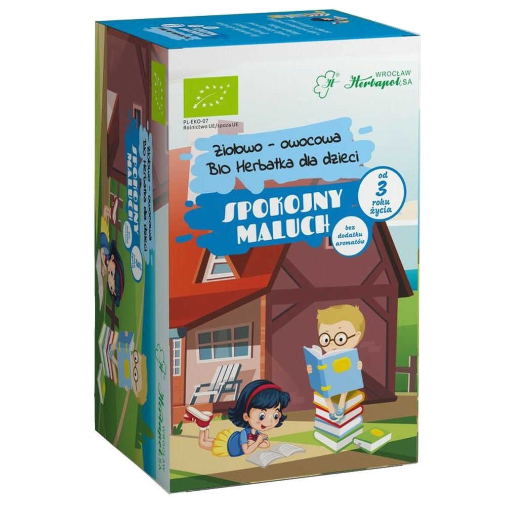 Bio Herbatka Ziołowo - Owocowa Dla Dzieci SPOKOJNY MALUCH 40 g (20x 2 g) - Herbapol Wrocław