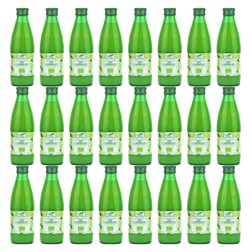 24 x Sok z Limonki Tłoczony NFC Bio 250 ml - Bio Planet